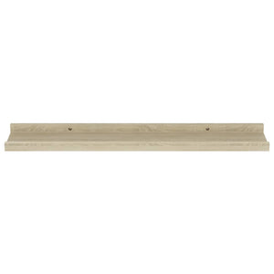 vidaXL Wall Shelves 2 pcs Sonoma Oak 60x9x3 cm