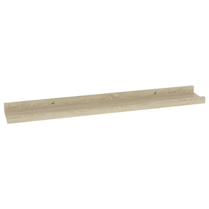 vidaXL Wall Shelves 2 pcs Sonoma Oak 60x9x3 cm