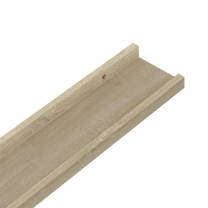 vidaXL Wall Shelves 2 pcs Sonoma Oak 60x9x3 cm