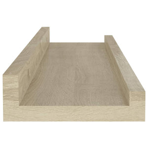 vidaXL Wall Shelves 4 pcs Sonoma Oak 40x9x3 cm