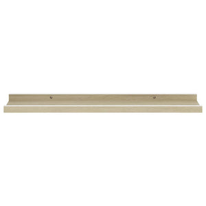 vidaXL Wall Shelves 2 pcs White and Sonoma Oak 60x9x3 cm