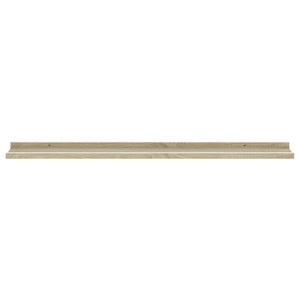 vidaXL Wall Shelves 4 pcs White and Sonoma Oak 100x9x3 cm