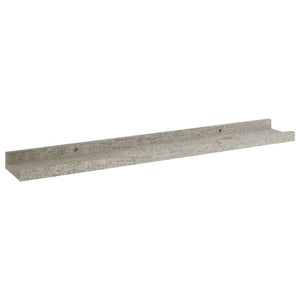 vidaXL Wall Shelves 2 pcs Concrete Grey 60x9x3 cm