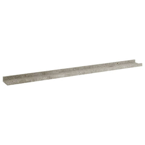 vidaXL Wall Shelves 2 pcs Concrete Grey 100x9x3 cm