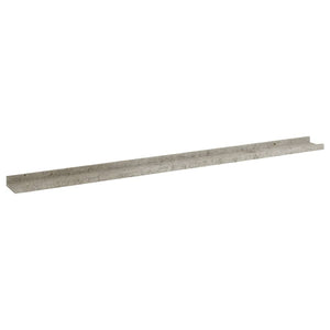 vidaXL Wall Shelves 2 pcs Concrete Grey 115x9x3 cm