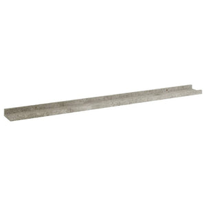 vidaXL Wall Shelves 4 pcs Concrete Grey 100x9x3 cm