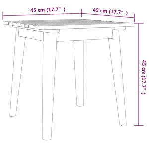 vidaXL 3 Piece Bistro Set Solid Acacia Wood