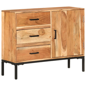 vidaXL Sideboard 88x30x73 cm Solid Acacia Wood