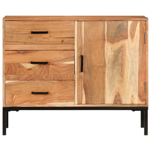 vidaXL Sideboard 88x30x73 cm Solid Acacia Wood