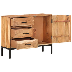 vidaXL Sideboard 88x30x73 cm Solid Acacia Wood