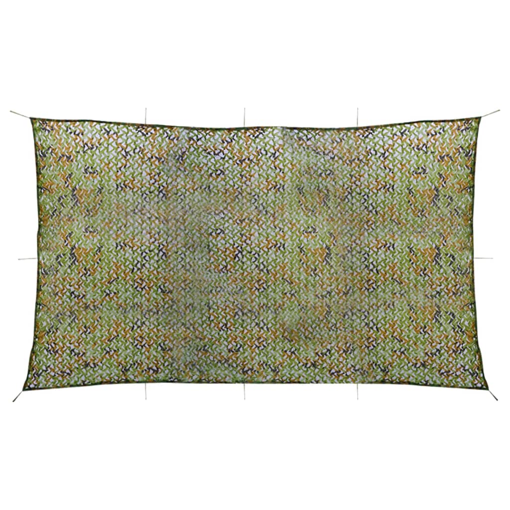 vidaXL Camouflage Net with Storage Bag 2x6 m Green
