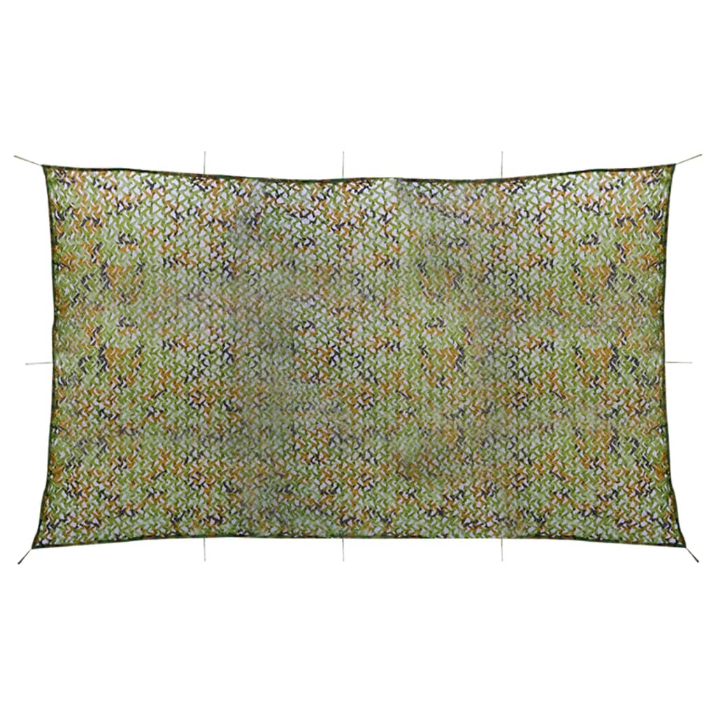 vidaXL Camouflage Net with Storage Bag 2x8 m Green