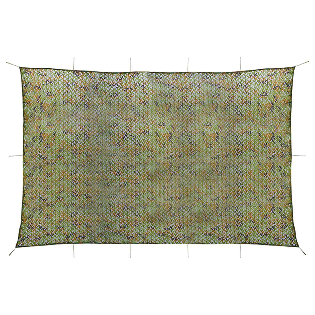 vidaXL Camouflage Net with Storage Bag 4x5 m Green