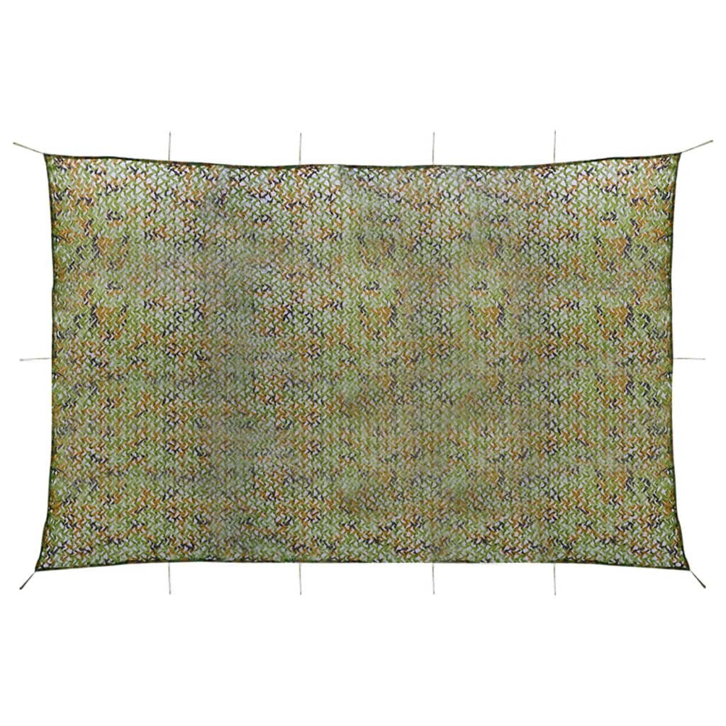 vidaXL Camouflage Net with Storage Bag 6x7 m Green