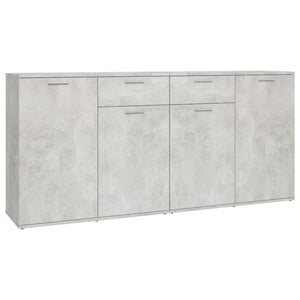 vidaXL Sideboard Concrete Grey 160x36x75 cm Engineered Wood