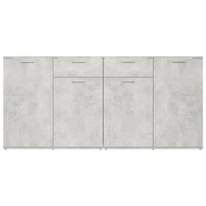 vidaXL Sideboard Concrete Grey 160x36x75 cm Engineered Wood