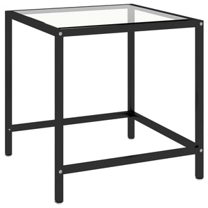 vidaXL Tea Tables 2 pcs Tempered Glass Black