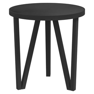 vidaXL Tea Table Black Ø35 cm MDF