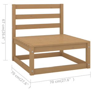 vidaXL 11 Piece Garden Lounge Set Solid Pinewood