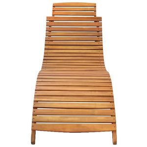 vidaXL Sun Loungers 2 pcs Solid Acacia Wood