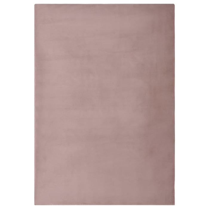 vidaXL Rug Faux Rabbit Pelt 180x270 cm Old Pink