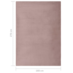 vidaXL Rug Faux Rabbit Pelt 180x270 cm Old Pink