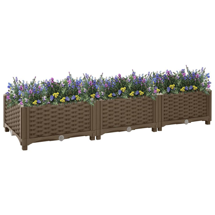 vidaXL Raised Bed 120x40x23 cm Polypropylene