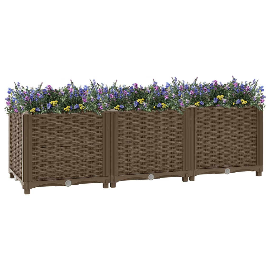 vidaXL Raised Bed 120x40x38 cm Polypropylene