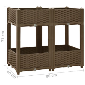 vidaXL Raised Bed 80x40x71 cm Polypropylene