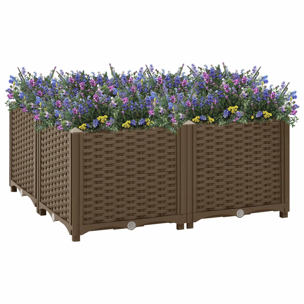 vidaXL Raised Bed 80x80x38 cm Polypropylene