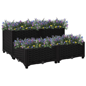 vidaXL Raised Bed 80x80x38 cm Polypropylene