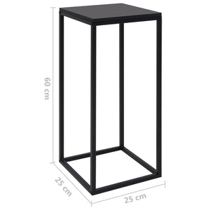 vidaXL Side Tables 2 pcs Black Steel