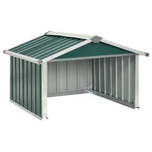 vidaXL Garden Robot Lawnmower Shed 92x97x63 cm Galvanised Steel Green