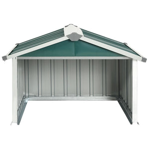 vidaXL Garden Robot Lawnmower Shed 92x97x63 cm Galvanised Steel Green