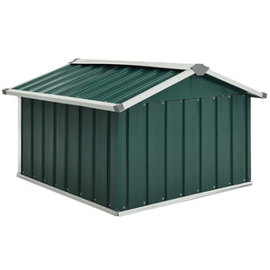 vidaXL Garden Robot Lawnmower Shed 92x97x63 cm Galvanised Steel Green