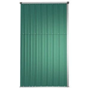 vidaXL Garden Tool Shed Green 225x89x161 cm Galvanised Steel