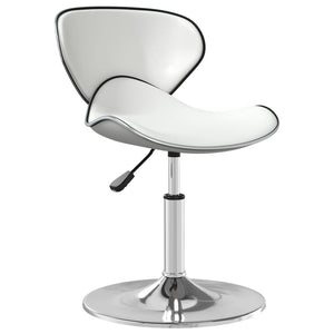 vidaXL Bar Stool White Faux Leather