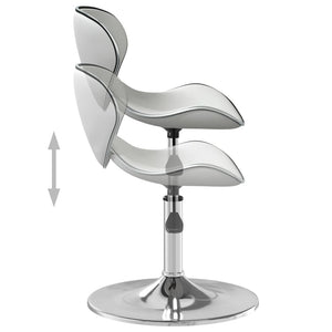 vidaXL Bar Stool White Faux Leather