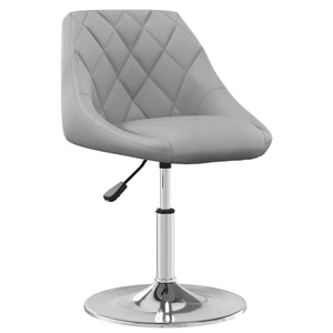 vidaXL Swivel Dining Chairs 2 pcs Light Grey Velvet