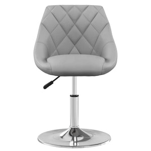 vidaXL Swivel Dining Chairs 2 pcs Light Grey Velvet