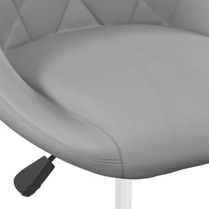 vidaXL Swivel Dining Chairs 2 pcs Light Grey Velvet