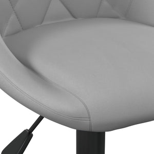 vidaXL Swivel Dining Chairs 2 pcs Light Grey Velvet