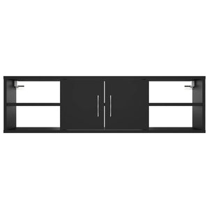 vidaXL Wall Shelf Black 102x30x29 cm Engineered Wood