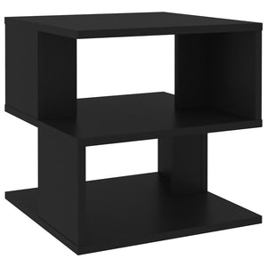 vidaXL Side Table Black 40x40x40 cm Engineered Wood