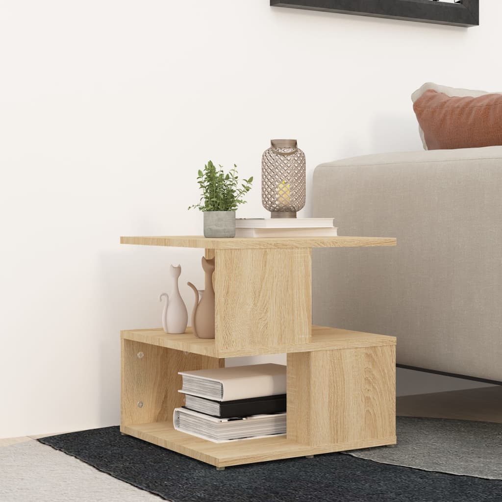 vidaXL Side Table Sonoma Oak 40x40x40 cm Engineered Wood