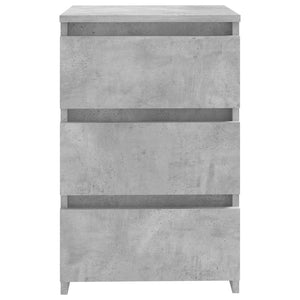 vidaXL Bed Cabinet Concrete Grey 40x35x62.5 cm Engineered Wood