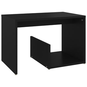 vidaXL Side Table Black 59x36x38 cm Engineered Wood