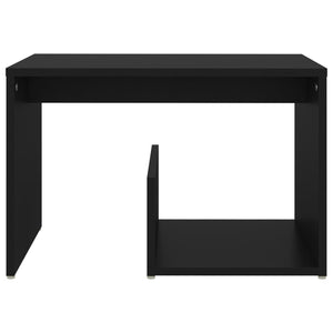 vidaXL Side Table Black 59x36x38 cm Engineered Wood