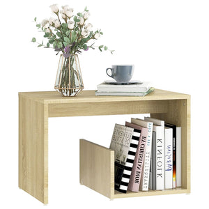 vidaXL Side Table Sonoma Oak 59x36x38 cm Engineered Wood