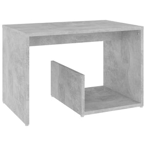 vidaXL Side Table Concrete Grey 59x36x38 cm Engineered Wood